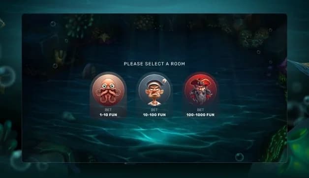 Three room choices in King of Ocean