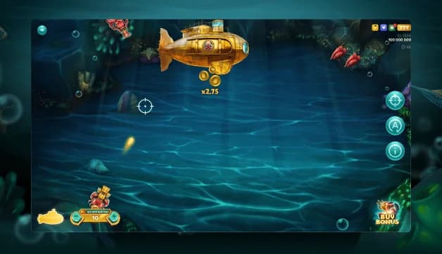 Golden submarine feature in King of Ocean