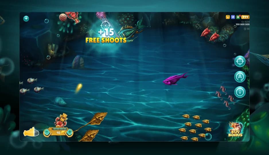 King of Ocean special fish feature screen